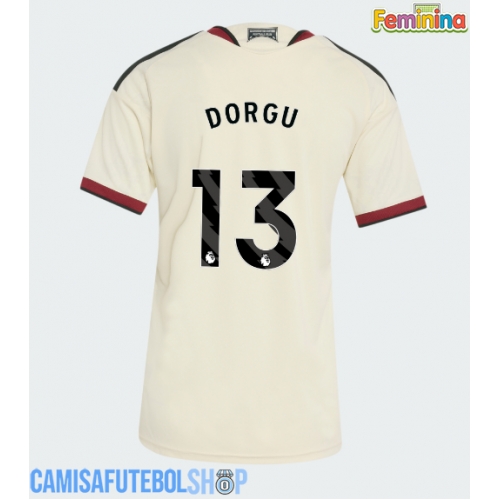 Camisa de time de futebol Manchester United Patrick Dorgu #13 Replicas 3º Equipamento Feminina 2026-27 Manga Curta